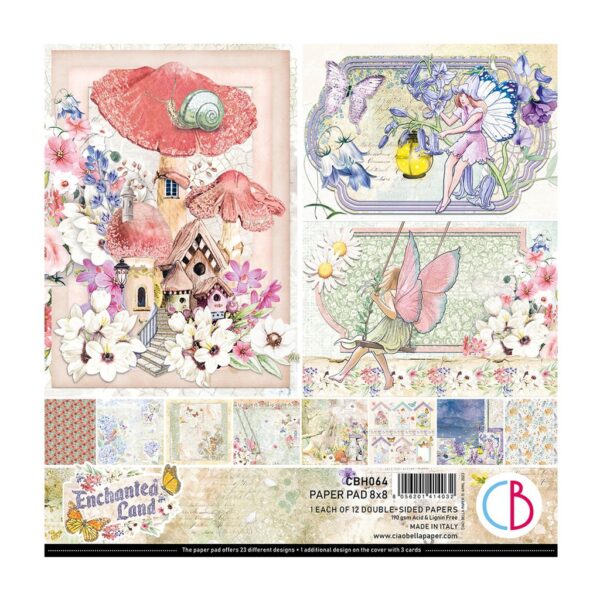 Ciao Bella Enchanted Land 8" x 8" Paper Pad