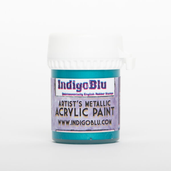 Artists Metallic Acrylic Paint - Kingfisher Blue