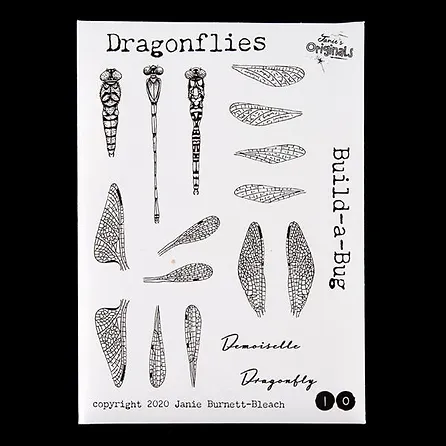 Build-a-Bug Dragonfly - A6 Stamp Set