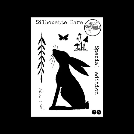 A7 special edition stamp set. Silhouette Hare