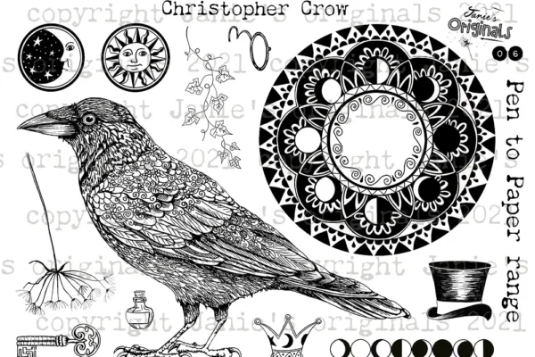 Christopher Crow A5 stamp set